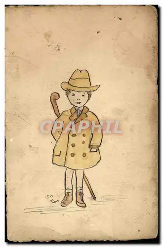 Cartes postales Fantaisie (dessin a la main) Enfant