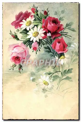 Cartes postales Fantaisie (dessin a la main) Fleurs