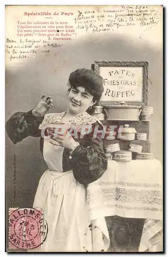 Cartes postales Fantaisie Femme Foies Gras de Ruffec