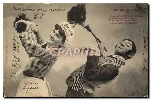 Ansichtskarte AK Fantaisie Femme Le Cake Walk