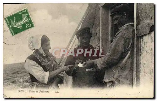 Cartes postales Peche Types de pecheurs