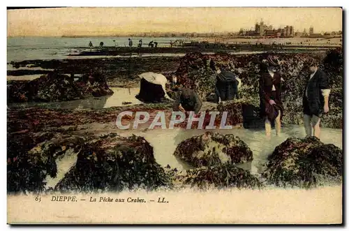 Ansichtskarte AK Peche Dieppe La peche aux crabes