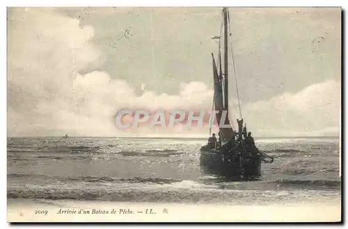 Cartes postales Peche Arrivee d&#39un bateau de peche