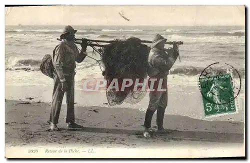 Cartes postales Peche Retour de la peche