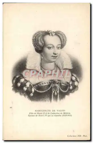 Cartes postales Marguerite de Valois