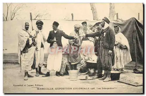 Ansichtskarte AK Militaria Marseille Exposition coloniale 1906 Les interpretes