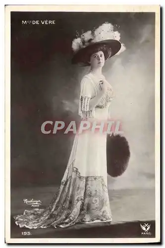 Cartes postales Femme Theatre Mlle de Vere