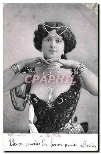 Cartes postales Femme Theatre L de Vries