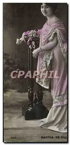 Cartes postales Femme Theatre Martha de Villers