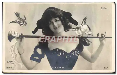 Cartes postales Femme Theatre E de Vere Marigny Paris