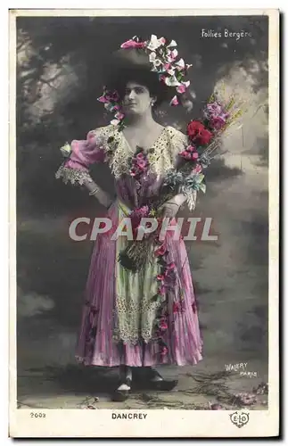 Cartes postales Femme Theatre Dancrey Paris Folies Bergeres