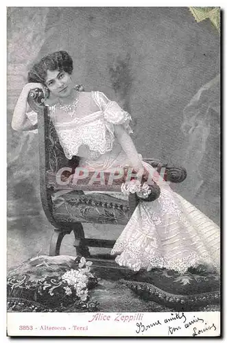 Cartes postales Femme Theatre Alice Zeppilli