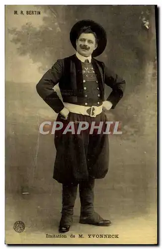 Cartes postales Theatre M R Bertin Imitation de M Yvonneck