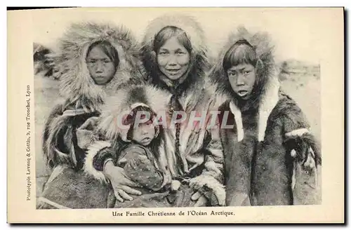 Cartes postales Polaire Une famille chretienne de l&#39Ocean Arctique