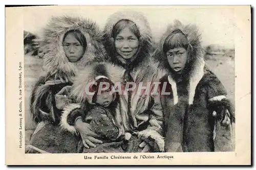 Cartes postales Polaire Une famille chretienne de l&#39ocean Arctique