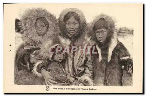 Cartes postales Polaire Une famille chretienne de l&#39Ocean Arctique