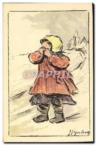 Cartes postales Fantaisie Illustrateur Enfant Orphelinat des Armees