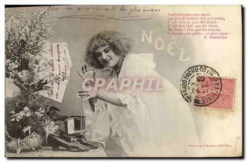 Cartes postales Fantaisie Femme Noel