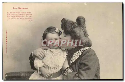 Cartes postales Fantaisie Femme Les baisers