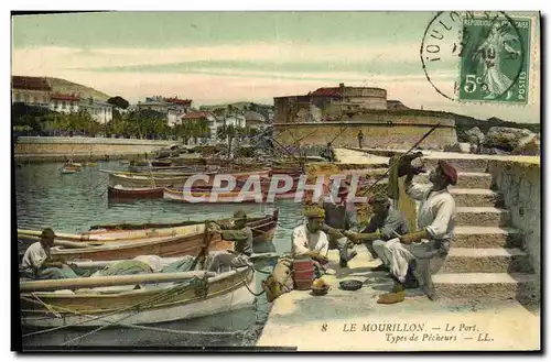 Cartes postales Peche Le Mourillon Le port Types de pecheurs
