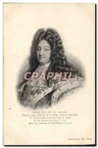 Cartes postales Louis XVI dit le Grand