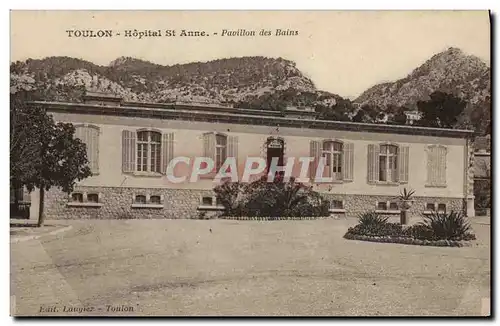 Ansichtskarte AK Militaria Sante Toulon Hopital Ste Anne pavillon des Bains