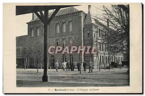 Ansichtskarte AK Militaria Sante Breteuil Orne L&#39hopital militaire