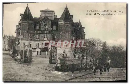 Cartes postales Militaria Sante Forges les Eaux Hopital Temporaire n�21