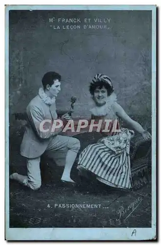 Cartes postales Femme Theatre Mr Franck et Villy La lecon d&#39amour