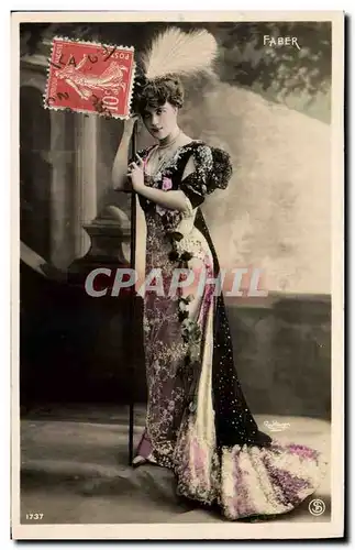 Cartes postales Femme Theatre Faber