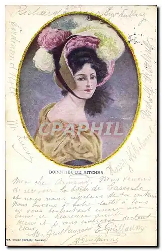 Cartes postales Femme Theatre Dorothee de Ritcher