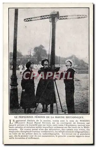 Ansichtskarte AK Le personnel feminin de la marine britannique Bateau