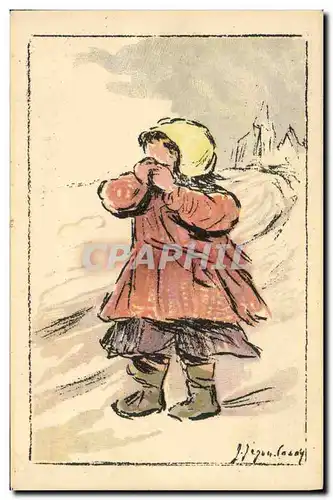 Cartes postales Fantaisie Illustrateur Enfant Orphelinat des Armees