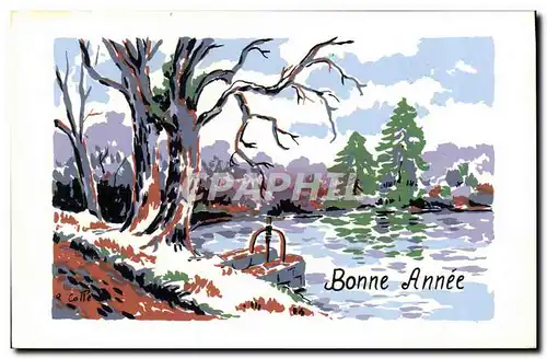 Cartes postales Fantaisie Illustrateur Bonne annee