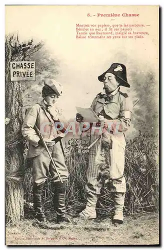 Cartes postales Fantaisie Premiere chasse