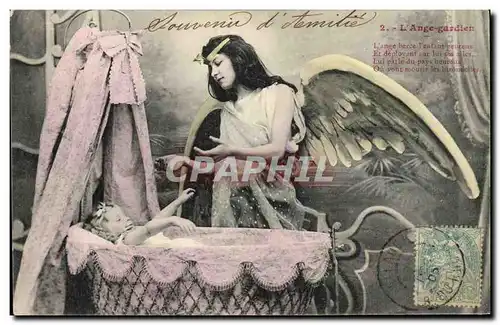 Cartes postales Fantaisie Femme L&#39ange gardien