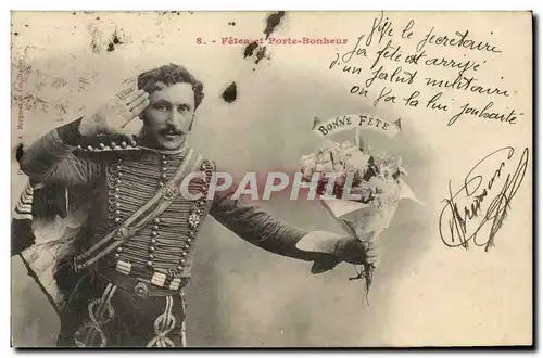 Cartes postales Fantaisie Soldat Militaria