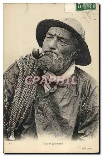 Cartes postales Peche Pecheur Normand
