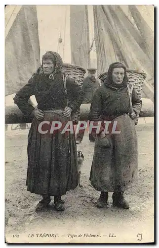 Cartes postales Peche Le Treport Types de pecheuses