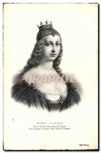 Cartes postales Marie d&#39Anjou