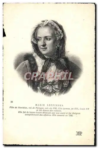 Cartes postales Marie Levzinska