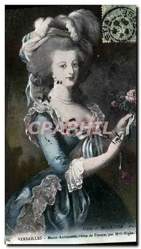 Cartes postales Versailles Marie Antoinette Reine de France Mme Vigee Lebrun