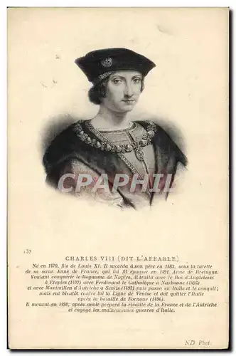 Cartes postales Charles VIII