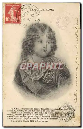 Cartes postales Le roi de Rome Napoleon II