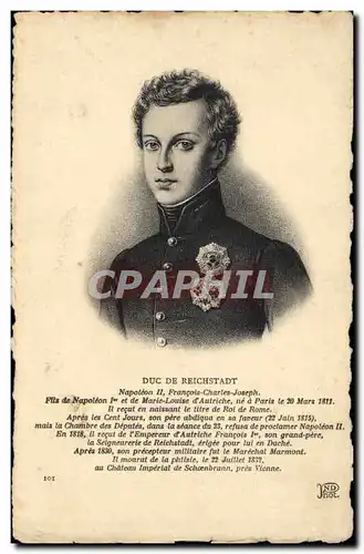 Cartes postales Duc de Reichstadt Napoleon II