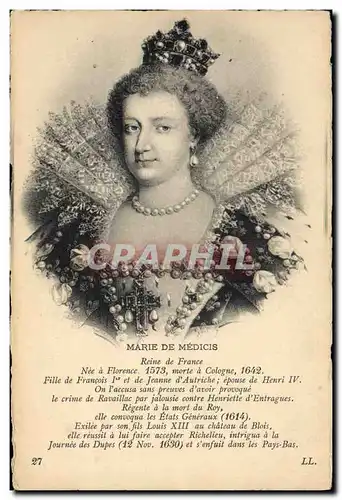 Cartes postales Marie de Medicis