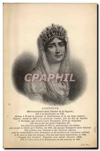 Cartes postales Josephine