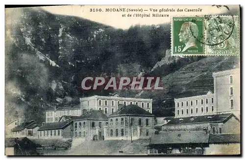 Cartes postales Militaria Modane Vue generale des casernes et de l&#39hopital militaire
