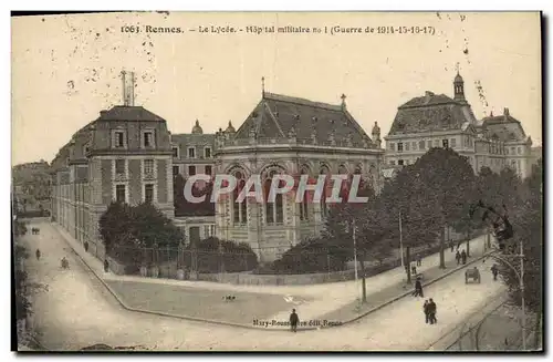 Ansichtskarte AK Militaria Rennes Le lycee Hopital militaire