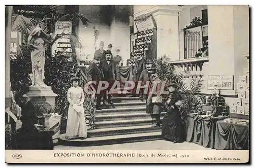 Cartes postales Exposition d&#39hydrotherapie Ecole de Medeline 1910